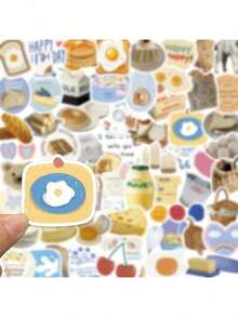 63 Adesivos Fofos de Desenho Animado, Adequados para Malas, Garrafas de Água, Capas de Telefone Celular, Laptops, Skates, Decorações de Halloween