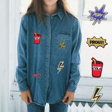 70/50/20 Stück zufällige bestickte Bügel-Aufnäher, geeignet für DIY Kleidung und Accessoires - Hüte, Jeans, Kleider usw. mit einzigartigen Designs, süße bestickter Cartoon Applikationen