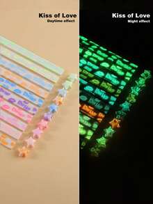 540张星形折纸，27种颜色星形纸条，双面星形折纸，纯色幸运星装饰纸条，DIY手工，适用于各种DIY项目、节日装饰、学校教学、折纸乐趣、文具、返校季 - 彩色 - 查看 16