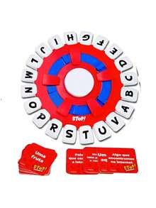 Jogo De Raciocínio o ê Stop Jogar Entre Amigos com 72 Temas - Multicolorido - Visão 6