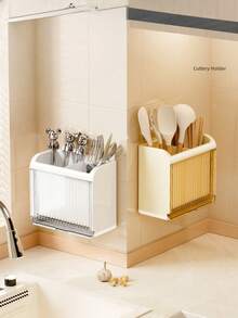 قطعة واحدة من أنبوب تصريف الأعواد الخشبية المثبت على الحائط، وهو قسم متعدد الوظائف لتقسيم أدوات المائدة في المطبخ وتصريف المياه وحامل قابل للفصل للأعواد الخشبية، صندوق تخزين أعواد خشبية بطراز بسيط عصري. أنبوب الأعواد الخشبية المثبت على الحائط في المنزل، رف تخزين الأعواد الخشبية والملاعق في المطبخ.