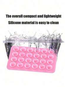 Silicone Suction Cup Phone Case Holder, Phone Suction Cup, Adhesive Phone Grip, Adhesive Phone Holder, Seamlessly Adheres To The Phone, Suitable For Bathroom, Kitchen, Bedroom, Living Room, Dining Room, Gym, Car, Travel Essentials