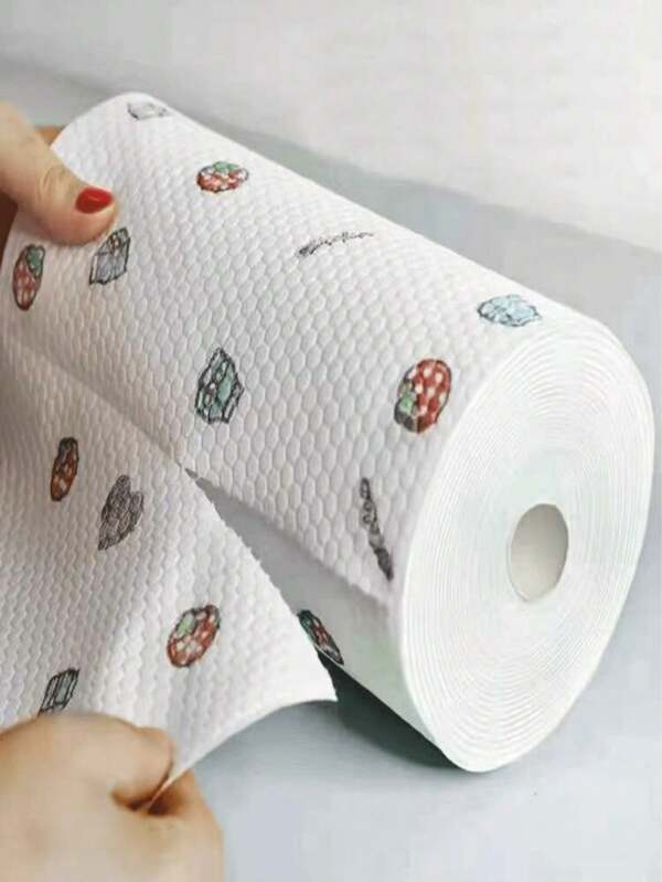 50/100/200 منشفة ورقية للمطبخ، مصنوعة من قماش غير منسوج فائق اللين، مناسبة للمطابخ والحمامات والأماكن الخارجية، وتنظيف حفلات عيد الميلاد المثالية