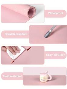 Alfombrilla de escritorio para manicura de color rosa coral, impermeable, resistente a las manchas, duradera, con almohadilla para el reposabrazos, plegable, adecuada para reposabrazos de manicura, alfombrilla para el cuidado de las uñas, alfombrilla de escritorio para manicura, toalla multiusos para belleza, tatuaje, dental y quirúrgica, herramientas de manicura impermeables