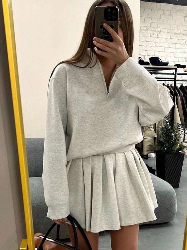 Sudadera con capucha de forro polar de poliéster holgada y casual, adecuada para la oficina, el hogar y el uso diario en otoño/invierno