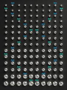 140pcs/40pcs/20pcs Fashion Boxed Earring Sets, Suitable For Daily Wear, Holiday Gifts, Simple Jewelry