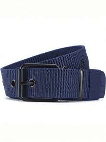 1pc Men's Nylon Breathable Canvas Belt With Tactical Military Buckle, Suitable For Teen Summer Casual Outdoor Athletic Or Vacation Travel Or Graduation Gifts Or Birthday Dress Accessories Or Daily Wear School
