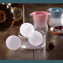 Silikon Eishockey Form, 3D Whiskey Eishockey Maschine, leicht zu entformende Konstruktion, kugelförmiger Eiswürfelbereiter, Durchmesser 10,9 cm, Küchen- und Bar-Zubehör für gekühlte Getränke