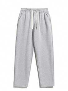 Winter Men's Outdoor Sports Pants, Fashionable Casual Versatile Trousers For Hiking, Cycling, Dating, Drawstring Waist, Thickened And Thermal Lined