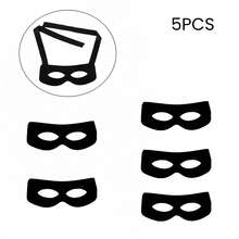 20pcs Zorro Eye Mask, Felt Half Face Mask For Halloween, Christmas, Costume Party, Masquerade Ball, Performance, Stage, Movie Props
