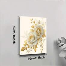 1pc 30x40cm(12x16inch) Equisiteanviviframepaintings,Suitableforlivingroom,Office,Coffeeshop,PerfectgiftforThanksgiving,Halloween,Christmas,NewYear,PerfectdecorationforValentine'sDay,Perfectgiftforhimanher Framed - White - View 7