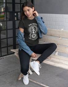 Our Lady Shirt 100% Cotton New Full - Black - View 4