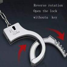 Halloween Costume Props - Simulated Plastic Handcuffs, Props For Playing The Role Of A Chief Catching Thieves In Stage Performances, Holiday Party Costumes And Accessories, Hand Accessories, Party Pranks, Fun Party Game Supplies, Role-Playing Props, Suitable For Party Activities, Stage Performances, Disguises, Halloween, Etc., Are Perfect Gifts For Family And Friends - Multicolor - View 6