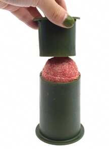 1pc/Set Fishing Bait Mold, Bottom Bait Ball Feeder, 40mm - ABS Material, Green, European Style Carp Bait Maker, Groundbait Maker, Bait Roller, Fishing Tackle