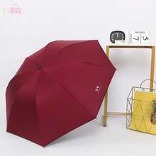 Manual Folding Umbrella For Sun Protection - Red - View 3
