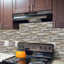 7/21pcs Artificial Ceramic Tile Wall Stickers, 3D Wallpaper, Waterproof Bathroom Tile Stickers, Kitchen Oil-Proof Tile Stickers, Vinyl Wallpaper, Wall Murals, Wall Decor - Multicolor - View 8