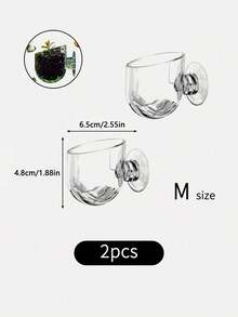 Plastic Fish Tank Decoration Cup, Suitable For Loading Small Stones And Food - Clear - View 12