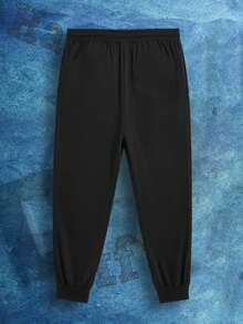 Pantaloni della tuta da uomo con testo personalizzato stampato, adatti per jogger neutri, vestibilità morbida, pantaloni da esercizio e corsa, autunno