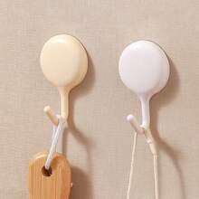 4 ganchos adhesivos de alta resistencia, ganchos de pared sin perforación, ganchos colgantes multiusos para cocina, baño, puerta, alta capacidad de carga, resistentes al agua, sin daños