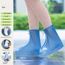 Cubrecalzado impermeable y grueso, cubrecalzado antideslizante para lluvia para mujeres, cubrecalzado de botas de lluvia grueso y resistente al desgaste de PVC para hombres