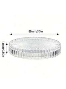 1 Peça/1 Conjunto Suporte de Vela de Vidro Listrado Minimalista, Suporte de Vela de Vidro Redondo para Centros de Mesa de Jantar, Centros de Mesa, Decoração Doméstica, Porta-copos de Café, Cinzeiros, Suprimentos para Eventos de Feriados, Festas Temáticas Familiares, Suporte de Vela para Decoração de Lareira, Suporte de Vela Coluna para Decoração de Mesa, Casamentos, Decorações para Casa