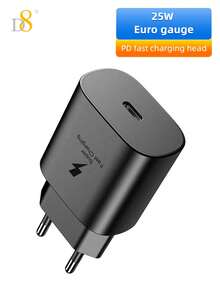 D8 PD25W USB-C Fast Charger PD3.0 [1Pack] With Type C Charging Cable Cord , Compatible With 17/16 / 16 Pro / 16 Pro Max/ 15/15 Pro Max/O/MacBook Air 2023/IPad Pro 2023, IPad Air 5, Galaxy S23 S23+ S23 Ultra S22 S22+ S22 Ultra S21/ S21+/ S21 Ultra S20/ S20+/ S20 Ultra Note 20/ Note 20 Ultra Note 10/ Note 10 Plus A90 A80 A72 A71 A70. Pixel 2/2XL/3/3XL/3a/3aXL/4/4 XL/ 5/6/6a/7 , IPad Pro, IPad Air4, IPad Mini 6 - EU C Type Plug(220-240V) - View 4