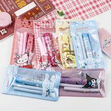 1 Stück ovaler Radiergummi, süße Lernmaterialien, authentische Cartoon Büromaterialien Serie, abriebfester selbstreinigender Radiergummi