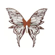 1pc Summer New Elf Butterfly Wing Backpack Accessory, Festival Party Performance Prop, Exquisite Decoration, Metallic Shiny Angel Wings, Basic Style, Suitable For Christmas, Halloween, Masquerade, Adult Size In Stock