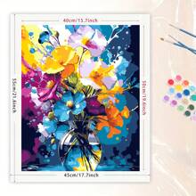 1 Set DIY Digital Oil Painting Kit, Artistic Oil Painting Set For Bedroom Decor And Art Wall Decoration, Simple And Fun Painting Method, No Painting Foundation Required, Fulfill Your Painter Dream, Immerse Yourself In The Colorful World, Each Stroke Is Self-Expression, Add Romance To Life, Best Gift For Family And Friends, 40*50CM