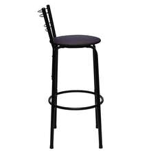 WT STORE Kit Of 2 High Stools, Black Bistro Bench, Premium Comfort, For Kitchen, Bar, Gourmet Area - 鏽棕色 - 查看 5