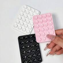 1PC Silicone Suction Phone Case Mount,Phone Suction Grip,Octobuddy,Sticky Phone Grip, Adhesive Phone Stand Sticky For Cell Phone(Before Use, It Is Necessary To Clean Carefully To Ensure That The Surface Is Clean And Flat. It Can Only Be Used After Half An Hour Of Pasting) - Black - View 1