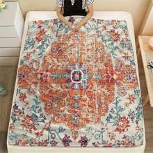 A Comfortable Bohemian Vintage Wildflower Blanket,Super Soft Flannel Printed  Blanket,As Birthday Gifts, Family, Wedding, Souvenir Blankets, Polyester Blankets Suitable For All Seasons, Washable, Machine Washable, Lightweight, Breathable, Comfortable, Warm, Unique, 280gsm For Him, Her Personalized Ideal Gifts For Her, Him, Family, Boyfriend, Girlfriend, Father, Family, Mother, Lover, Daughter, Son, Grandfather, Grandmother, Teacher,Doctor, Nurse,Friend, Classmate, Pet.Perfect Nap, Camping, Travel, Home, Daily Life, Office Decoration, Birthday, Anniversary, Valentine's Day, Thanksgiving, Graduation Season,Christmas, Halloween, Mother's Day, Father's Day, Wedding, New Year Gifts ,Sofa,Bed,Car,Bedroom,Living Room,Office,  Outdoor Camping, Beach,Wall Decoration - 多色10 - 查看 2