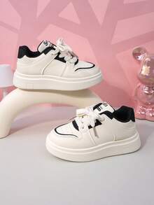 Children's Popular Casual Sports All-Match White Shoes For Autumn, Unisex All-Match Shoes With Soft Soles, Ultra-Light Running Shoes