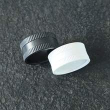 1pc Mini Portable 2-Layer Grinder, 40mm Plastic Material, Black/White Color Options - Multicolor - View 3