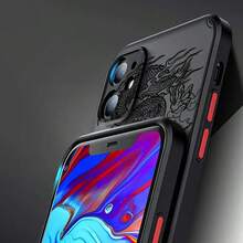Funda de Teléfono Cool Dragon Compatible con 16 Pro 11 SE 2022 13Pro 15 Plus 14 12 XS 8 16Plus 13 Funda Protectora de Teléfono - Colores mixtos - Ver 7