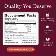 Ovarian Support Hormone Balance Women |   Healthy Ovulation, Menstrual Cycle & Reproductive Support |   DIM Supplement With Myo-Inositol & D-Chiro Inositol & Folate Complex |   30 Day Supply - 1 - Xem 6