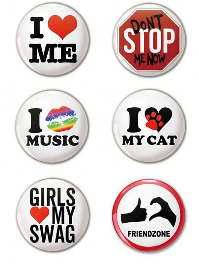 有趣的图案徽章胸针，女士别针徽章，衣服配饰，背包挂饰，送给朋友、家人、老师、同学的有趣礼物