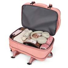 Expandable Lightweight Large Capacity Airline Approved Carry On Backpack, Travel Backpack With Multi Compartments, Functional Laptop Backpack With Luggage Strap, Suitable For Travel, Business, College, School, Outdoor, Camping For Men, Boys, Students Large Capacity Bag