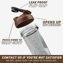 HELIMIX 2.0 Vortex Blender Shaker Bottle Holds Upto 28oz |   No Blending Ball Or Whisk |   USA Made |   Portable Pre Workout Whey Protein Drink Shaker Cup |   Mixes Cocktails Smoothies Shakes |   Top Rack - 濃縮咖啡 - 查看 6