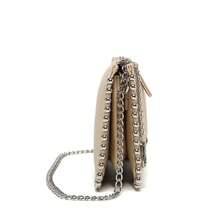 2025 New European And American Style Chain Small Square Bag, Fashion Rivet Pearl Decor, Versatile Shoulder Handbag - Apricot - View 7