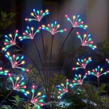 Outdoor Waterproof Solar Firecracker Lights, Solar Firework Lights, Weeping Willow Lights, LED Dandelion Starry Fairy Lights, Garden Atmosphere Decor, Suitable For Yard, Path, Patio, Flower Bed, Camping, Party Decoration