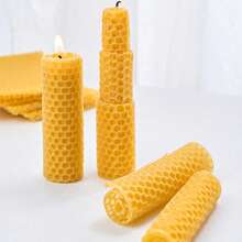 10pcs Beeswax Sheets, For Candle Making, Wood Floor Waxing, Household Crafts - Beeswax Sheet - View 4