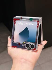 1 pieza Funda plegable para teléfono con elemento de árbol de Navidad, elegante, simple, con efecto esmerilado y lindo, que puede proteger y prevenir caídas: Galaxy Z Flip 3/Z Flip 4/Z Flip 5/Z Flip 6/Z , OPPO Find N3 Flip, Razr 50 Ultra, Razr 60 Ultra, Razr 60, Razr 50, MIX Flip