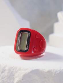 1个/5个/10个装新款指环计数器，电子数字手持计数器，手动点击计数器，带花朵/钻石装饰，便携式迷你拇指计数器，适用于学习、运动和其他计数活动 - 多色 - 查看 20