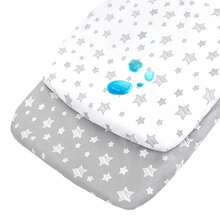 2-pack vattentäta lakan till sängkanten, kompatibla med Mika Micky, MiClassic och Milliard, passar de flesta madrasser till sängkanten - Multifärgad - Visa 13