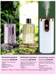 جهاز نشر العطور الكهربائي، متوفر ب- 6 خيارات من العطور. هذا الرابط يشمل: الخيار 1 (زجاجة عطر واحدة)، الخيار 2 (زجاجتي عطر)، الخيار 3 (جهاز نشر العطور + زجاجتي عطر). يُطلق على المنتج أيضًا جهاز نشر العطور التلقائي أو آلة رش العطور. إنه جهاز رش مستطيل أبيض، يمكن وضعه في غرفة المعيشة أو غرفة النوم أو المكتب أو المكتبة.