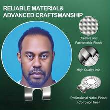 4 Piezas de Marcadores de Golf Duraderos con Clips Magnéticos para Gorras de Golf, Hierro Duradero, Colores Surtidos, Accesorios de Golf Esenciales, Perfectos para el Día del Padre, Pascua, Acción de Gracias, Navidad, Regalos de Halloween