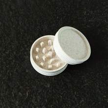 1pc Mini Portable 2-Layer Grinder, 40mm Plastic Material, Black/White Color Options - Multicolor - View 14