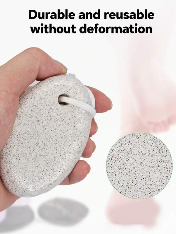 1 Stück/2 Stück einfacher und praktischer natürlicher Vulkanfußschleifstein, Peeling und Keratinbehandlung für Fersen, Fußschleifstein für Zuhause, Fußpflegewerkzeuge, Keratinbehandlungswerkzeuge