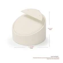 Oirlv 1PC Beige Jewelry Counter Display Set Props Shop Cabinet Display For Necklace Earring Ring Jewelry Stand Storage Organizer Set